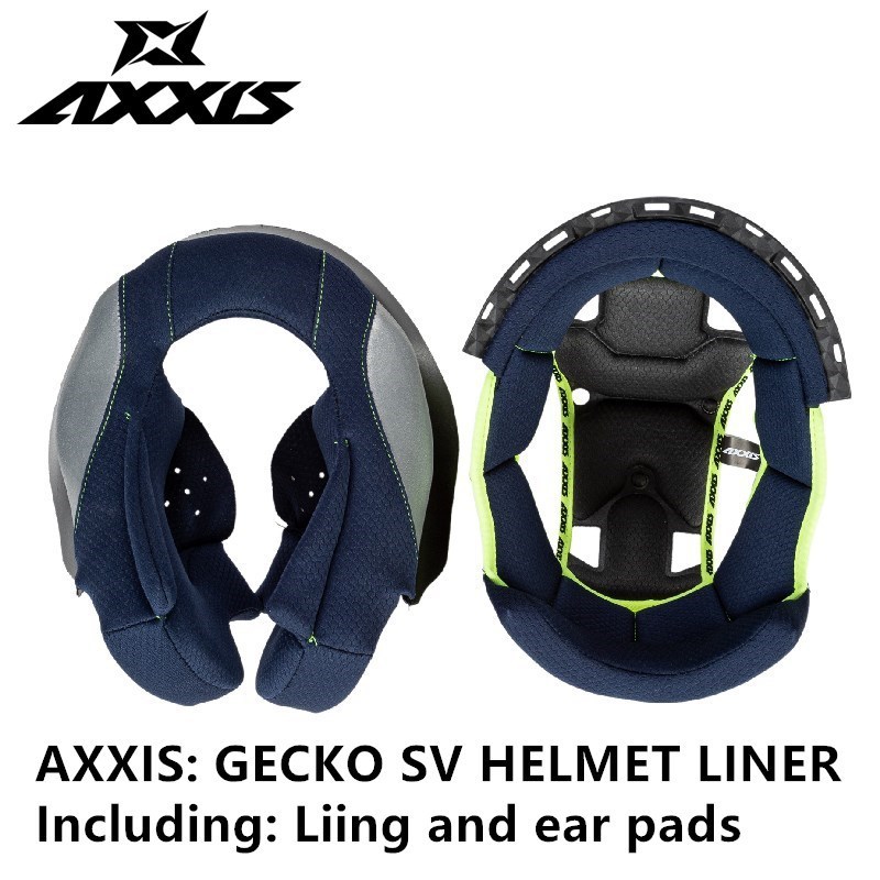 หมวกกันน็อค AXXIS GECKO SV รวมถึง Liing และแผ่นรองหูฟัง