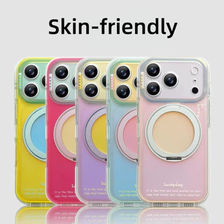 【Laser IMD hard case/Rotatable bracket/Pink】เคส compatible for iPhone 14 15 16 17 pro max case