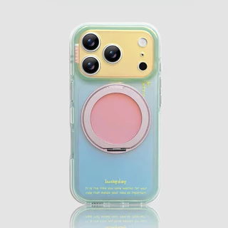 【Laser IMD hard case/Rotatable bracket/Pink】เคส compatible for iPhone 14 15 16 17 pro max case