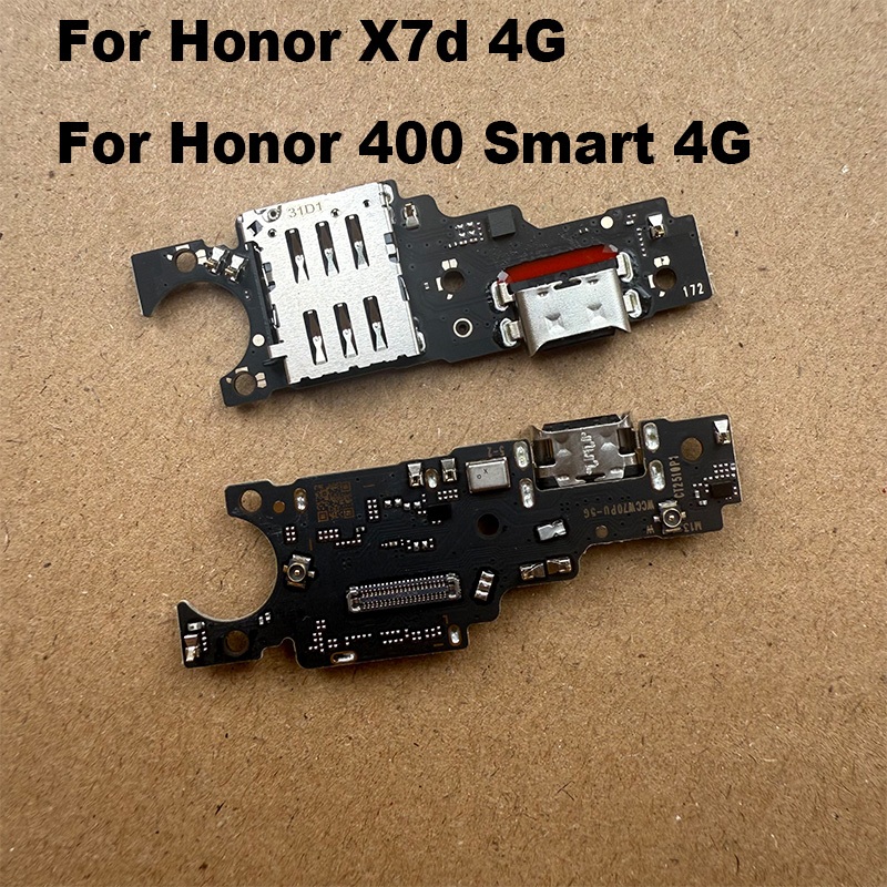 สําหรับ Huawei Honor X7d/Honor 400 สมาร์ท 4G USB ชาร์จ Dock บอร์ดพอร์ตไมโครโฟนขั้วต่อ Fast Flex Cabl