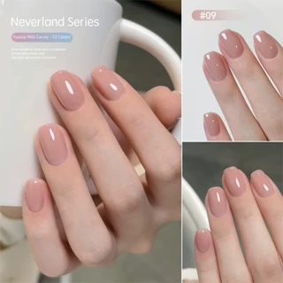 MIANEL Milky Candy Jelly Gel ยาทาเล็บ 2026 ครีมปรับระดับตัวเองสูงพุดดิ้ง Builder Gel, เพ้นท์เล็บมืออาชีพ