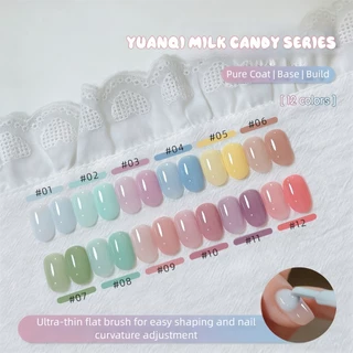 MIANEL Milky Candy Jelly Gel ยาทาเล็บ 2026 ครีมปรับระดับตัวเองสูงพุดดิ้ง Builder Gel, เพ้นท์เล็บมืออาชีพ