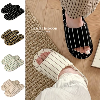 XIXITIAO รองเท้าแตะผ้าฝ้ายลินิน Soft Sole Four Seasons Universal สุภาพสตรีลายรองเท้าพื้นบ้านสไตล์ญี่ปุ่น