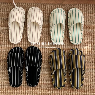 XIXITIAO รองเท้าแตะผ้าฝ้ายลินิน Soft Sole Four Seasons Universal สุภาพสตรีลายรองเท้าพื้นบ้านสไตล์ญี่ปุ่น