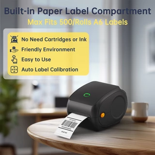 FlashLabel Thermal Printer Y468 เครื่องปริ้นออเดอร์ USB สามารถพิมพ์คำสั่งซื้อขนาด A6/A7 บันทึกการจัดส่ง บาร์โค้ดสำหรับการจัดส่ง Barcode เครื่องปริ้นใบปะหน้าพัสดุ ฉลากสินค้า USB+Bluetooth Thermal Printer เครื่องพิมพ์ฉลากความร้อน