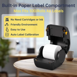 FlashLabel Thermal Printer Y468 เครื่องปริ้นออเดอร์ USB สามารถพิมพ์คำสั่งซื้อขนาด A6/A7 บันทึกการจัดส่ง บาร์โค้ดสำหรับการจัดส่ง Barcode เครื่องปริ้นใบปะหน้าพัสดุ ฉลากสินค้า USB+Bluetooth Thermal Printer เครื่องพิมพ์ฉลากความร้อน
