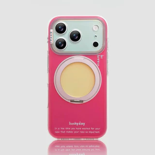 【Laser IMD hard case/Rotatable bracket/Pink】เคส compatible for iPhone 14 15 16 17 pro max case