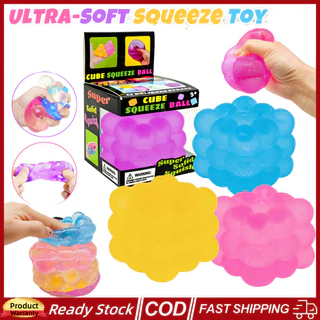 (จัดส่งภายใน 12H) NeeDoh ลูกบอลบีบทรงกลมสีสันสดใส Nice Cube Squishy Fidget ของเล่นความเครียดบรรเทาช้า-rebound Fidgets Sensory ของเล่น