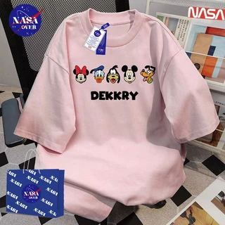 【พร้อมส่ง】🔥NASA ทรงโอเวอร์ไซส์ แขนสั้น คอกลม ใส่ได้ทั้งชายหญิง ลายสัตว์ 🐾🦁 เสื้อ ผ้าฝ้ายแท้100% คอกลม YG505