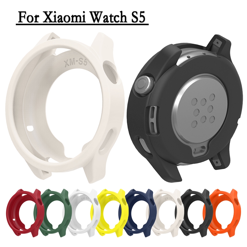 กรณีสําหรับ Xiaomi นาฬิกา S5 นุ่มและยืดหยุ่นซิลิโคน Anti Scratch เปลือกป้องกันนาฬิกากรอบตกแต่งสําหรับ Xiaomi S5