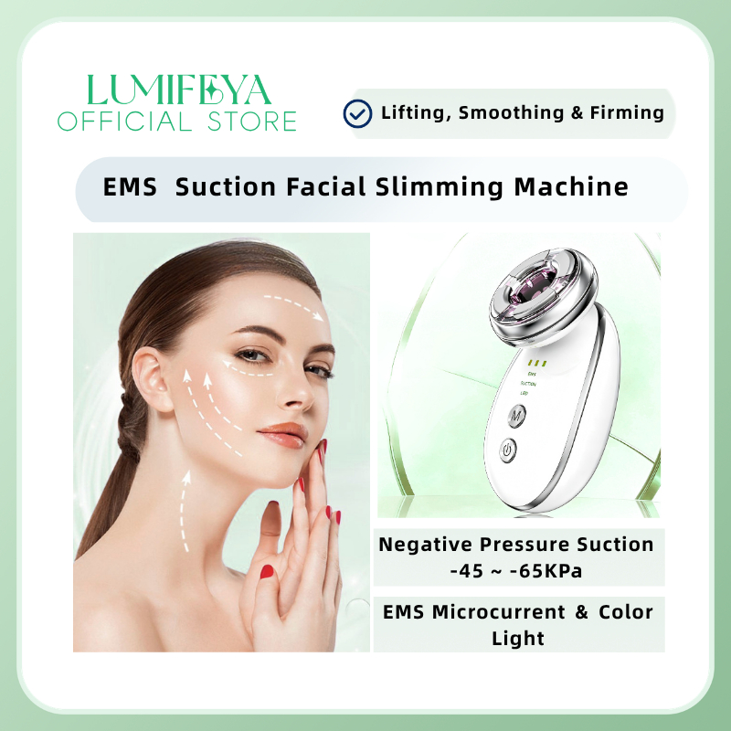 EMS ดูดเครื่องกระชับสัดส่วนบนใบหน้าไฟ LED V-Line Shaper สําหรับ Double Chin Remover ลดเสียงรบกวน