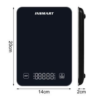 INSMART เครื่องชั่งในครัว เครื่องชั่งดิจิตอล 5หน่วยเครื่องชั่งอาหารอบที่บ้านสามารถเชื่อมต่อกับ แอป