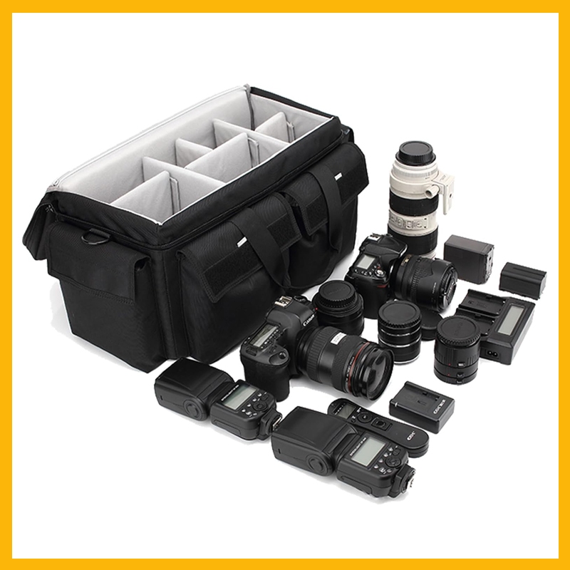 Large Camera Bag Pressure proof &Waterproof DSLR SLR Mirrorless Gadget bag,Cine Cube Bag for Camera 