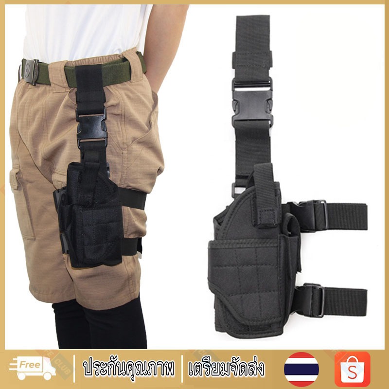 กระเป๋าใส่ต้นขาอเนกประสงค์ กระเป๋าคาดขาแบบยุทธวิธี (ขวา) ผลิตจากผ้า 900D เหมาะสำหรับหลายรุ่น