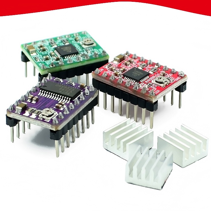 Reprap Stepper Driver Stepper Motor Driver A4987/DRV8825 โมดูล Stepper Motor Driver ควบคุม/บอร์ดขยาย