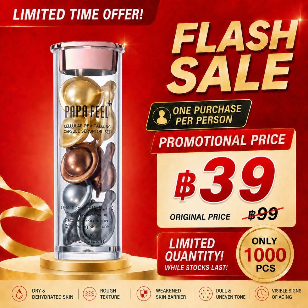 PAPA FEEL Anti-Aging Capsule Serum Oil 0.4ml × 9