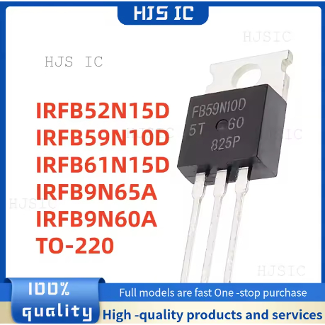 5PCS ใหม่ IRFB52N15D IRFB59N10D IRFB61N15D IRFB9N65A IRFB9N60A TO-220 FB52N15D FB59N10D FB61N15D FB6