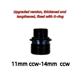CNC 7075 Oxidation เครื่องมือสกรู 11 มม./12 มม. ccw ถึง 14 มม. อะแดปเตอร์สกรู ccw