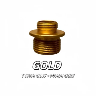 CNC 7075 Oxidation เครื่องมือสกรู 11 มม./12 มม. ccw ถึง 14 มม. อะแดปเตอร์สกรู ccw