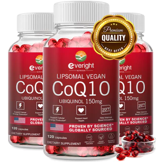 Ubiquinol CoQ10 150 มก. แคปซูลการดูดซึมสูงสําหรับสารต้านอนุมูลอิสระฟังก์ชั่นหัวใจและการผลิตพลังงาน
