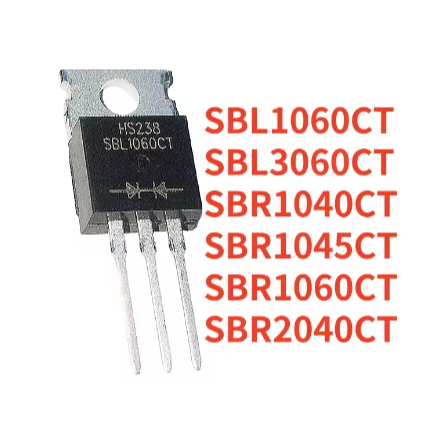 5PCS ใหม่ SBL1060CT TO-220 SBL1060 SBL3060CT SBL3060 SBR1040CT SBR1040 SBR1045CT SBR1060 SBR2040CT S