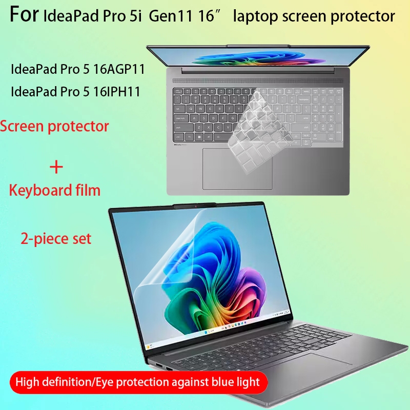 เหมาะสําหรับ Lenovo IdeaPad Pro5 16IPH11 ป้องกันหน้าจอ 16AGP11 โน้ตบุ๊คคีย์บอร์ดฟิล์ม 16AKP10 Anti-ส