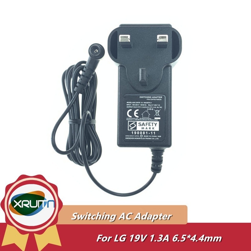 UK Plug 19V 0.84A 1.3A 2.1A Original Switching AC Adapter Charger สําหรับ LG E1948S E2242C E2249 ADS