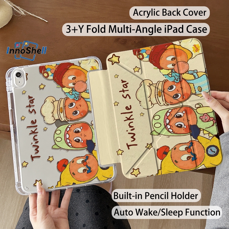 เคส iPad แบบพับได้รูปตัว Y InnoShell ใช้ได้กับ Air 6, Air 7, Air 8, Gen 11 (A16), Gen 10 (2022), Air 4, Air 5 (10.9 นิ้ว), Gen 7/8/9 (10.2 นิ้ว) และโปร 11 นิ้ว