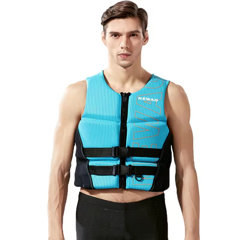 เสื้อชูชีพเสื้อกั๊กผลกระทบ Wakesurf CE ได้รับการอนุมัติเสื้อชูชีพ Neoprene Wake Surfing Great สําหรับกิจกรรม Watersports