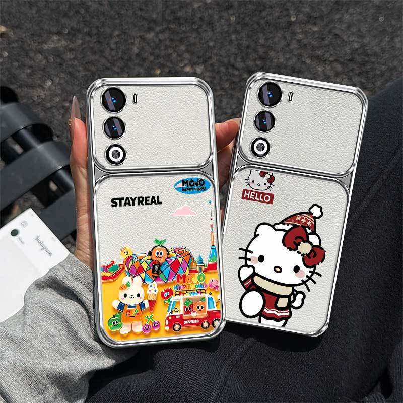 สําหรับ vivo Y400 4G Y400 5G Y400 Pro 5G ขั้นสูงวัสดุหนัง anti drop เคสโทรศัพท์ความงามรูปแบบน่ารักออ