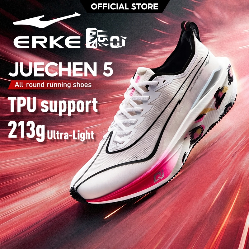 【ERKE】JueChen5 | รองเท้าวิ่งแข่งน้ําหนักเบาที่ไม่ใช่แผ่น 51126203028