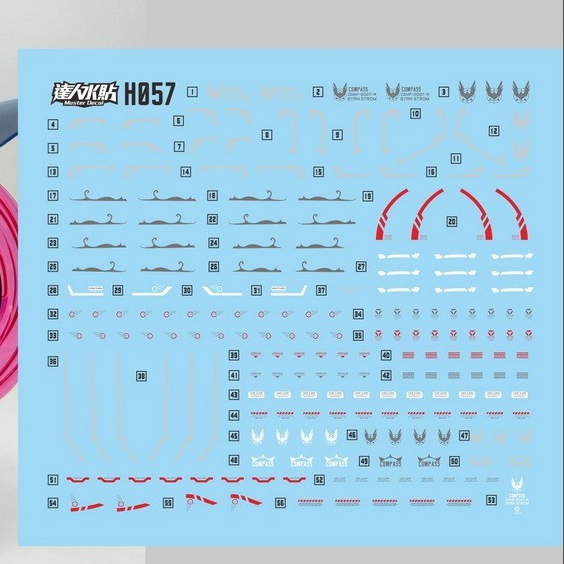 202607 MASTER Water Slide Decal H057 HG 1/144 SEED GYAN Strom Fluo ไม่มีชุด