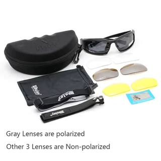 แว่นตาโพลาไรซ์ X7 Sunglasses UV400 พร้อมเลนส์ 4 เลนส์สําหรับการป้องกันทุกสภาพอากาศเหมาะสําหรับการล่าทหารและขี่มอเตอร์ไซค์