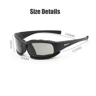 แว่นตาโพลาไรซ์ X7 Sunglasses UV400 พร้อมเลนส์ 4 เลนส์สําหรับการป้องกันทุกสภาพอากาศเหมาะสําหรับการล่าทหารและขี่มอเตอร์ไซค์