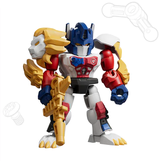 ใหม่BLOKEES TRANSFORMERS DV07 Mini Figure Blocks Blind Box Defender Version- Power of the Beast