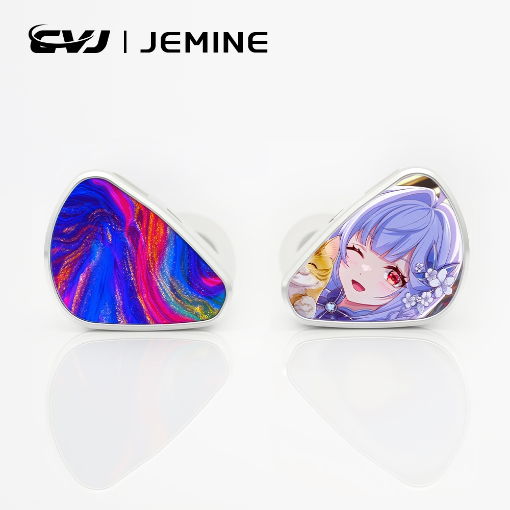 CVJ JEMINE หูฟังชนิดใส่ในหู 1DD + 1BA ไดร์เวอร์ 3.5 มม./Type-C ปลั๊กสายหูฟังพร้อมไมโครโฟน