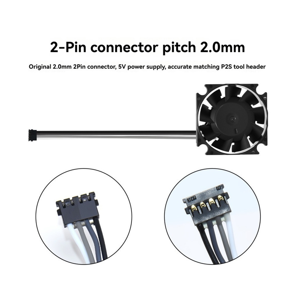 Hot-end คอพัดลมระบายความร้อน 2510 Dual Ball Bearing Axial Cooling Fan 3D อุปกรณ์เสริมสําหรับ Benmb P