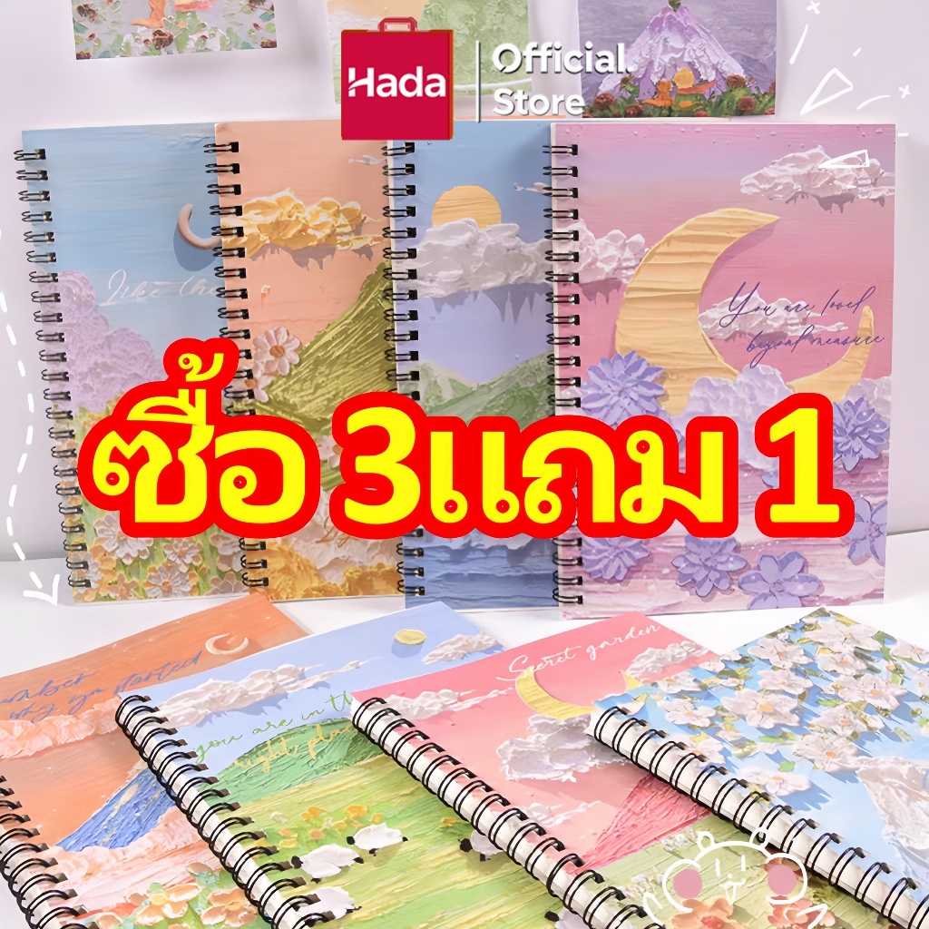 🔥ในไทย🔥 สมุดจดบันทึกสันห่วง อุปกรณ์การเรียน A5 สมุดโน๊ตจิ๋ว สมุดลายการ์ตูน สมุดโน๊ตสันห่วงA5 80แผ่น (สุ่มลาย)อุปกรณ์การเรียน พกพาง่าย