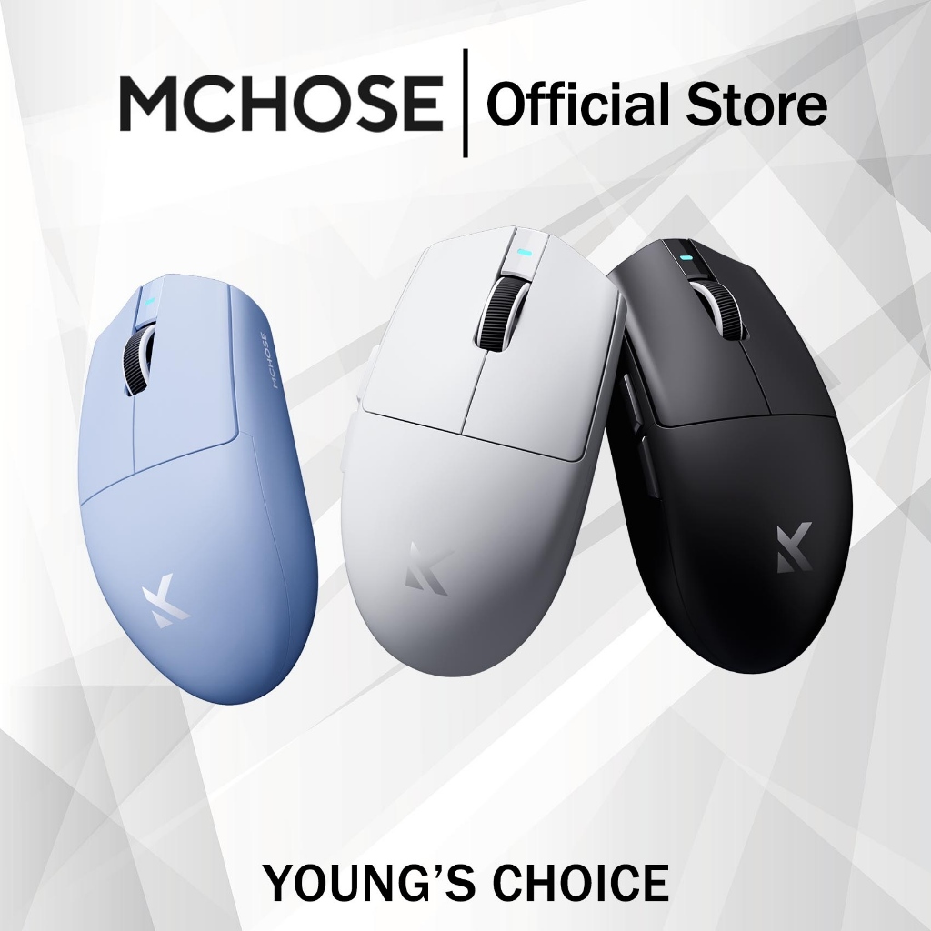 MCHOSE G3 V2 Wireless Mouse PAW3331/3395 เมาส์ไร้สาย Tri-Mode แบบมีสาย ไร้สาย 2.4g Bluetooth