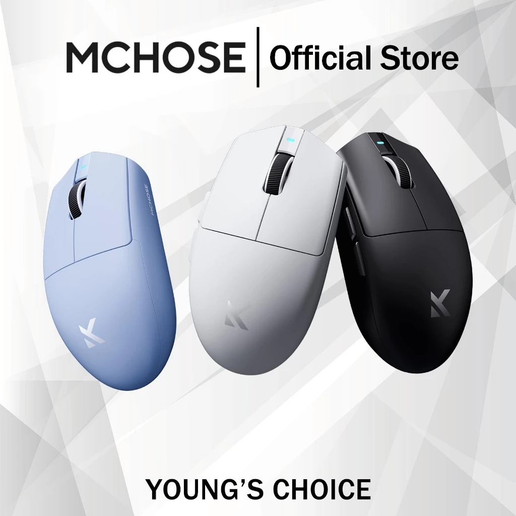 MCHOSE G3 V2 Wireless Mouse PAW3331/3395 เมาส์ไร้สาย Tri-Mode แบบมีสาย ไร้สาย 2.4g Bluetooth