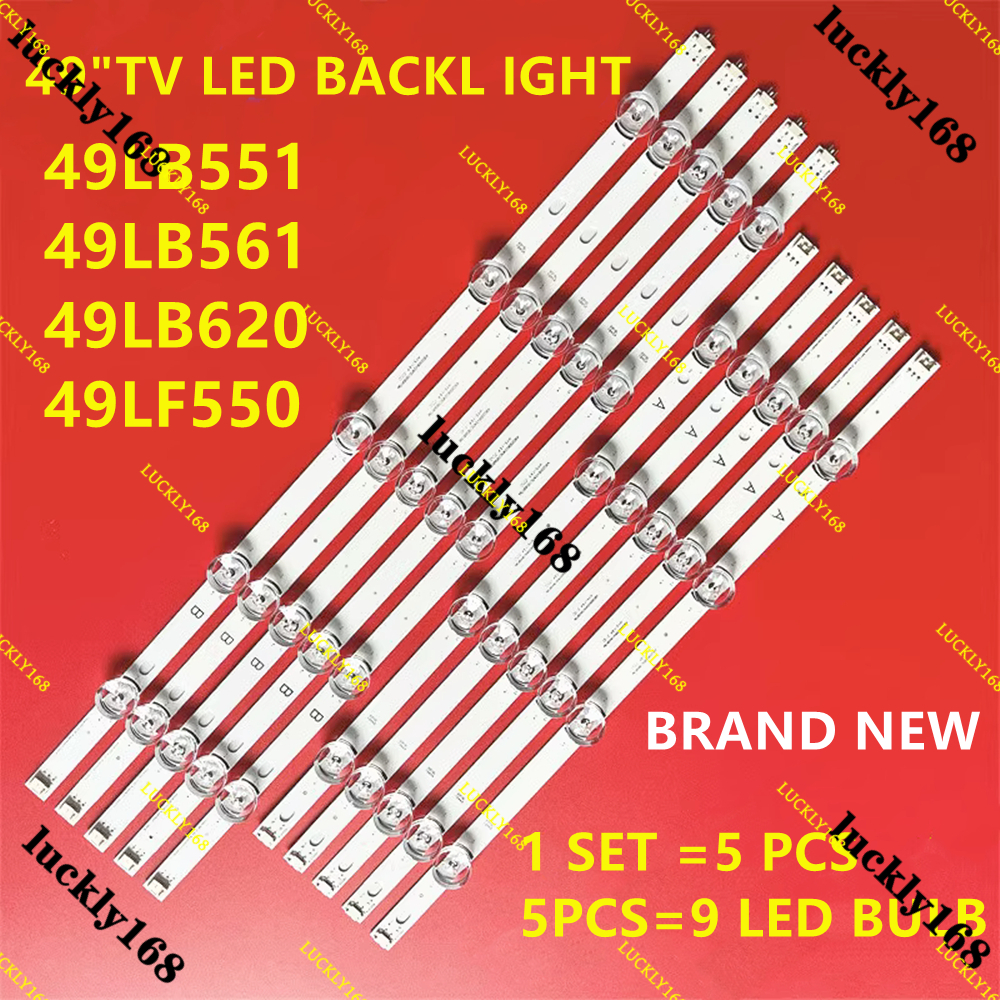 ใหม่ 1 ชุด LTG 49LB551 49LB561 49LB620 49LF550 49 "TV LED BACKLIGHT 49LB5520 49LB5510 49LB551T