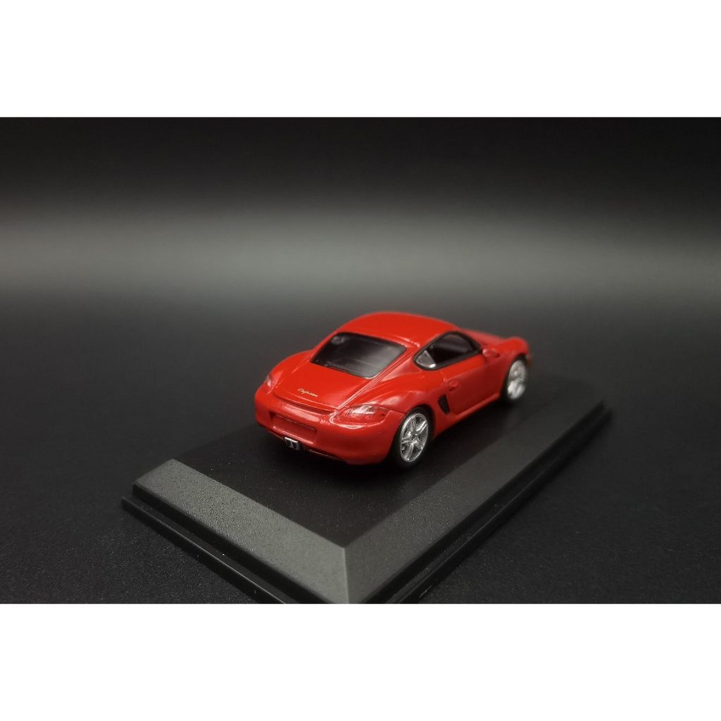 Minichamps 1: 64 Porsche Cayman, Mini Cut Porsche Cayman.ด้านหลังโรคมีผื่น