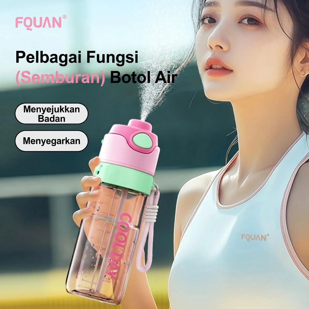 สเปรย์ถ้วยสาวน่ารักสไตล์ใหม่นักเรียนกีฬาถ้วยน้ํามูลค่าสูงความจุขนาดใหญ่ถ้วยฟางแบบพกพา