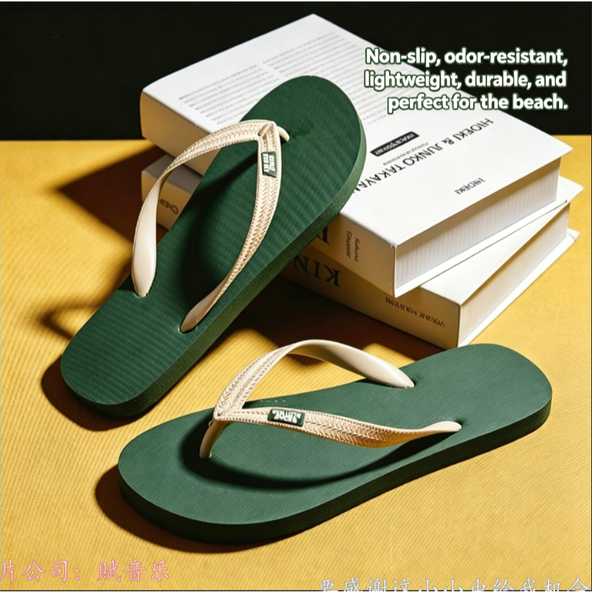 EVA Flip-Flops ผู้ชาย 2026 รองเท้าแตะฤดูร้อนผู้ชาย High-End Flip-Flops รองเท้าชายหาดอินเทรนด์สวมใส่กลางแจ้ง Anti @-