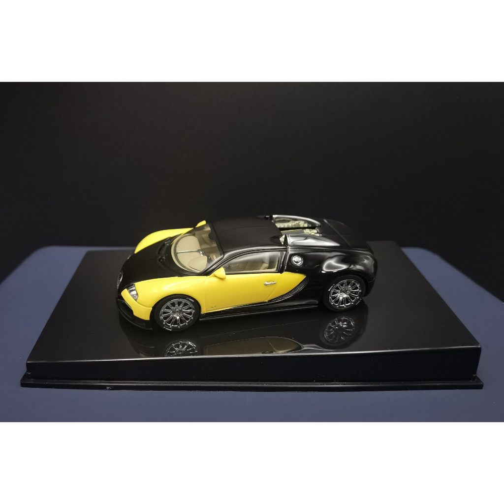 Autoart 1: 43 Bugatti EB 16.4 Veyron, AA Bugatti Veyron, สีรถสีเหลืองมีรอยร้าวโรคทั้งหมด