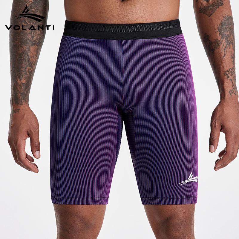 Volanti กางเกงขาสั้นสกินนี่วิ่งกีฬา Quick-Drying Cropped Pants กางเกงรัดกล้ามเนื้อ