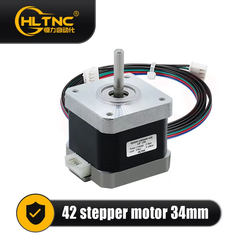 HLTNC Nema 17 Stepper Motor 0.24Nm (36oz.in) – 42HS34mm 0.95A 5mm Shaft Single Axis สําหรับเครื่องพิ
