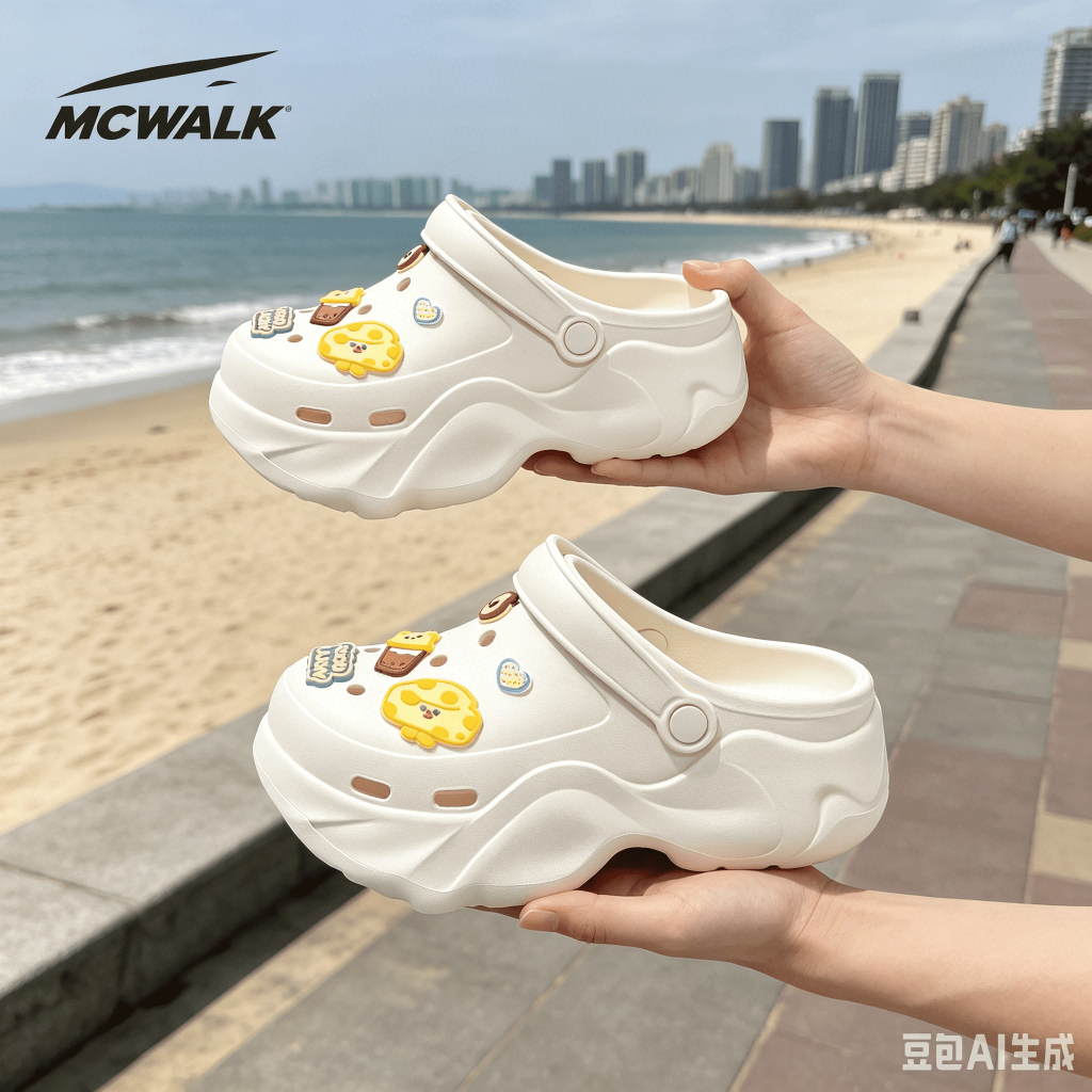 MCWALK รองเท้าแตะสุภาพสตรีในบ้าน วัสดุ EVA 6 ซม. หนา Soled ทนทาน Anti-Slip Soft