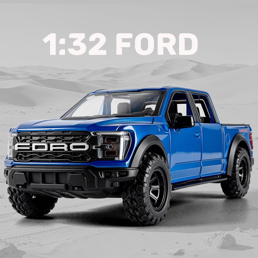1:32 Scale Ford F150 รถโมเดลรถDiecastเสียงรถคนรักคอลเลกชันเด็กของขวัญวันเกิดโลหะของเล่นเด็ก