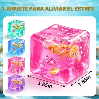 Squishy Ocean Blocks ความเครียด Balls ออทิสติก Sensory ของเล่นช้า Rising ความเครียดความวิตกกังวลบรรเทา Fidget ของเล่น Maltose Water Ball ของขวัญจํานวนมาก
